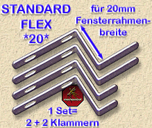 STANDARD-FLEX für 20 mm Fensterrahmen